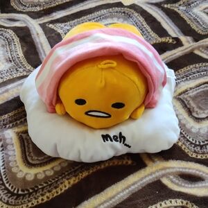 Cute Yellow Plush Toy with Blanket